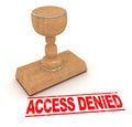 Rubber stamp - access denied Royalty Free Stock Photo