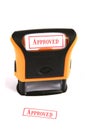 Rubber Stamp - Approved Royalty Free Stock Photo