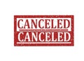 Rubber stamp Canceled