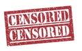 Rubber Stamp Censored Royalty Free Stock Photo