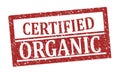 Rubber stamp Certified Organic