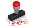 Rubber stamp - denied Royalty Free Stock Photo