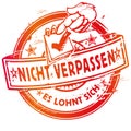 Rubber stamp do not miss the appointment Royalty Free Stock Photo
