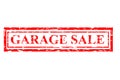 Rubber Stamp Effect : Garage Sale, Isolated on White Royalty Free Stock Photo