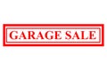 Rubber Stamp Effect : Garage Sale, Isolated on White Royalty Free Stock Photo