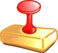 Rubber stamp icon or symbol Royalty Free Stock Photo