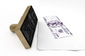 Rubber stamp $ 100 Royalty Free Stock Photo