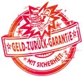 Rubber stamp and Money back guarantee Royalty Free Stock Photo