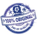 Rubber stamp 100% original Royalty Free Stock Photo