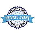 Rubber stamp with Private event concept