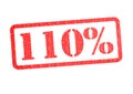 110% Rubber Stamp Royalty Free Stock Photo