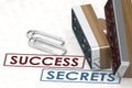 Rubber stamp with success secrets word