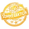 Rubber stamp summer action Royalty Free Stock Photo