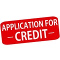 Application for credit Royalty Free Stock Photo