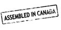 Stamp with text Assemble in Canada Royalty Free Stock Photo