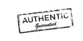 Stamp with text Authentic guaranteed