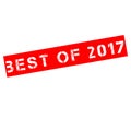 Rubber stamp with text Best of 2017