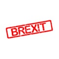 Rubber stamp with text brexit Royalty Free Stock Photo