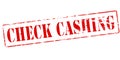 Check cashing Royalty Free Stock Photo