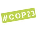 Rubber stamp with text COP 23 Royalty Free Stock Photo