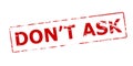 Don t ask Royalty Free Stock Photo
