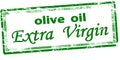 Stamp with text Extra virgin olive oil