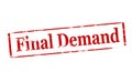 Final demand Royalty Free Stock Photo