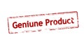 Stamp with text Geniune product Royalty Free Stock Photo