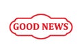 Rubber stamp with text good news inside, vector illustration esp Royalty Free Stock Photo