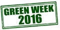 Green week two thousand sixteen
