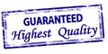 Stamp with text Highest quality Royalty Free Stock Photo
