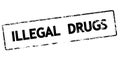 Stamp with text Illegal drugs Royalty Free Stock Photo