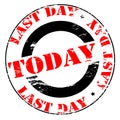 Last day today Royalty Free Stock Photo