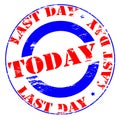 Last day today Royalty Free Stock Photo