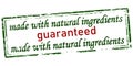 Stamp with text Made with natural ingredients