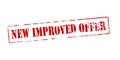 New improved offer Royalty Free Stock Photo