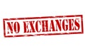 No exchanges Royalty Free Stock Photo