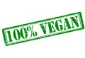 One hundred percent vegan