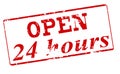 Open twenty four hours Royalty Free Stock Photo