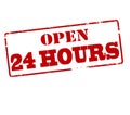 Open twenty four hours Royalty Free Stock Photo