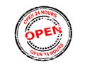 Open twenty four hours Royalty Free Stock Photo