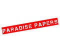 Rubber stamp with text Paradise papers Royalty Free Stock Photo