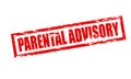 Parental advisory Royalty Free Stock Photo