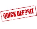 Quick deposit Royalty Free Stock Photo