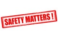 Safety matters Royalty Free Stock Photo