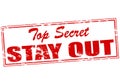 Top secret stay out Royalty Free Stock Photo