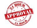 Twenty four hour approval Royalty Free Stock Photo