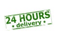 Twenty four hours delivery Royalty Free Stock Photo