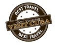 Visit Cuba Royalty Free Stock Photo