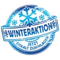 Rubber stamp winter promotion